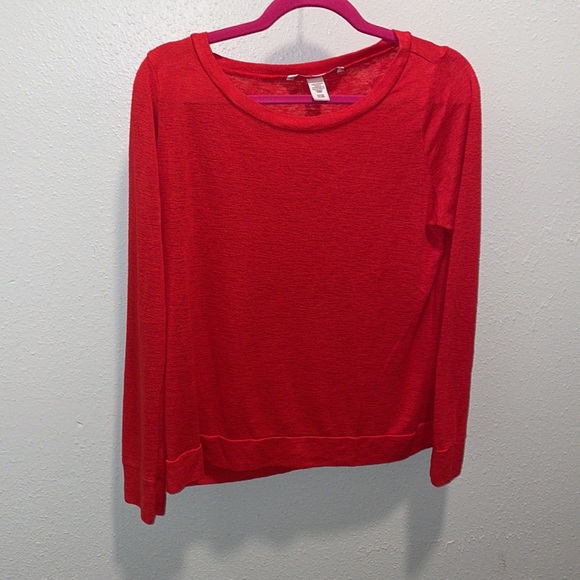 Victoria’s Secret Women’s Red Long Sleeve Top Size Small - Picture 2 of 8